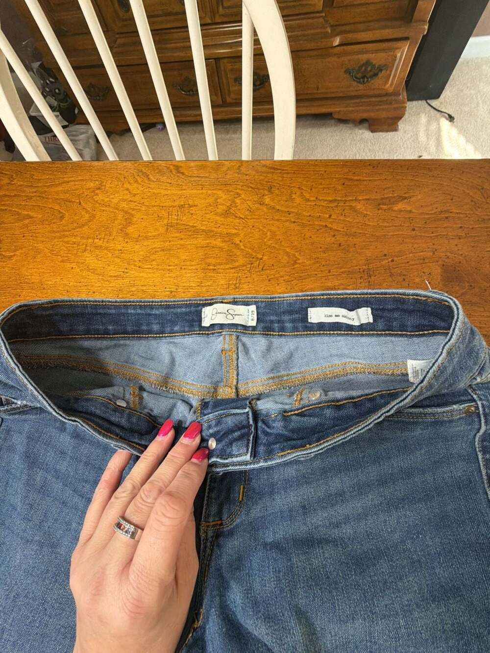 Jessica Simpson Kiss Me Skinny Jeans Size 8/29 Blue Denim